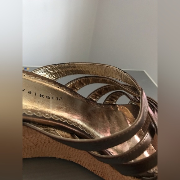 Cloud walker bronze trinity wedge slip on sandal 8W - Picture 10 of 16